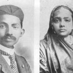 Ганди и съпругата му Кастурбай