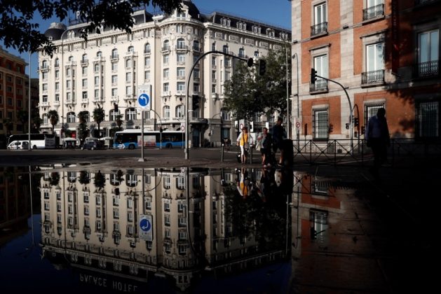 Мадрид пострада от проливен дъжд и градушка
