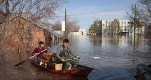 В руската Курганска област се наблюдава рязко покачване на нивото на водата