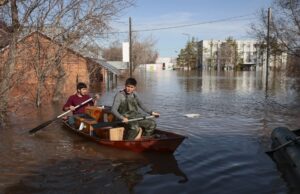 В руската Курганска област се наблюдава рязко покачване на нивото на водата