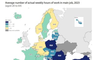 България е сред страните с най-дълга работна седмица в ЕС, според Евростат