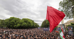 Траурна церемония, състояла се вчера в иранския град Табриз