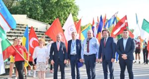 Президентът на Международната федерация по кану-каяк Томас Кониецко откри Световното първенство за младежи до 23 години, юноши и девойки в Пловдив