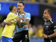 Уругвай елиминира с човек по-малко Бразилия след дузпи на четвъртфинала на Копа Америка
