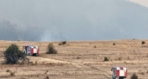 Около пет хиляди декара и няколко постройки е засегнал пожарът между старозагорските села Дълбоки и Оряховица