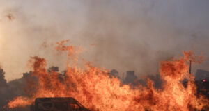 Пожар, бушуващ в граничещия с България турски окръг Къркларели, е изпепелил 600 дка