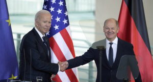 Олаф Шолц и Джо Байдън