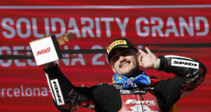 Испанец триумфира в клас Moto2 за Гран при на Барселона по мотоциклетизъм, световният шампион Давид Алонсо беше най-бърз в Moto3