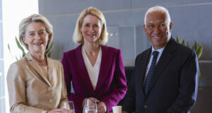 Председателят на Европейския съвет Антонио Коща и еропейската топдипломатка Кая Калас посетиха Киев в първия си работен ден