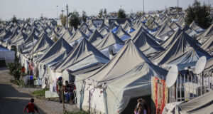 Бежански лагер на сирийско-турската граница.