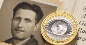 Възпоменателна монета отдава почит към писателя Джордж Оруел по случай 75-годишнината от смъртта му