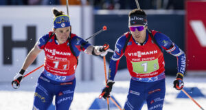 България зае 11-о място в единичната смесена щафета на Световното първенство по биатлон в Ленцерхайде, Франция спечели титлата