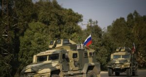 Руски военен конвой край сирийския средиземноморски град Тартус