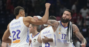 Реал Мадрид победи като гост Партизан с кош със сирената в последния си мач от редовния сезон на Евролигата по баскетбол за мъже