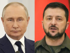 Владимир Путин и Володимир Зеленски