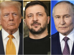 Доналд Тръмп, Володимир Зеленски и Владимир Путин