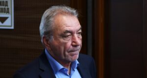 Президентът на САЩ Доналд Тръмп по време на срещата си с президента на РЮА Сирил Рамапоса