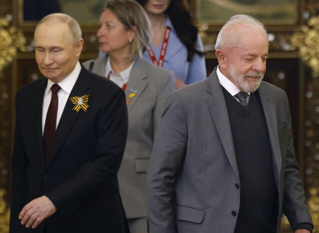 Путин и Лула да Силва обсъдиха по телефона въпроса за намиране на решение на войната в Украйна