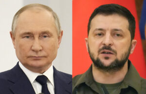Владимир Путин и Володимир Зеленски