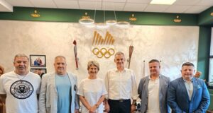 Весела Лечева и членове на ИК на БОК сe срещнаха с председателя на Организационния комитет на Европейския младежки олимпийски фестивал