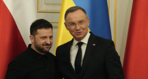 Зеленски каза, че е обсъдил с полския си колега Анджей Дуда двустранните отношения, натиска срещу Русия и икономически проекти