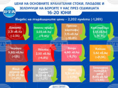 Зеленчуците са по-евтини на борсите в страната тази седмица, отчита ДКСБТ