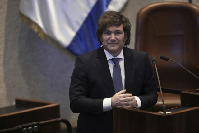 Милей обяви преместването на аржентинското посолство в Израел в Йерусалим през следващата година