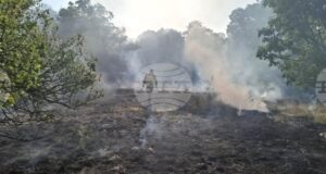 Повече от 50 военнослужещи продължават борбата с огъня на територията на учебния център „Сливница“