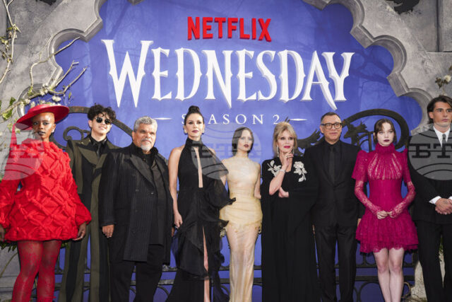 Световната премиера на втория сезон на сериала Wednesday се състоя в Лондон