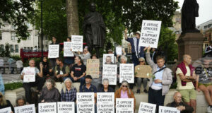 Четиридесет и шест души бяха арестувани на протест в Лондон в подкрепа на забранена от британското правителство пропалестинска организация