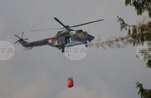Военен вертолет „Кугър“ е пренасочен от пожара край Сунгурларе към този до село Сливово