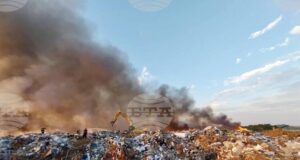 Голям пожар е бил овладян в Регионалното депо за твърди битови отпадъци край Силистра