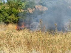 Затворен за движение е пътят от София към Варна поради пожар в района на местността Боаза