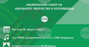 Над 6000 участници се очакват на Националния събор на народното творчество в Копривщица, който започва днес