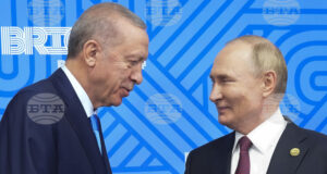 Ердоган разговаря с Путин в Китай
