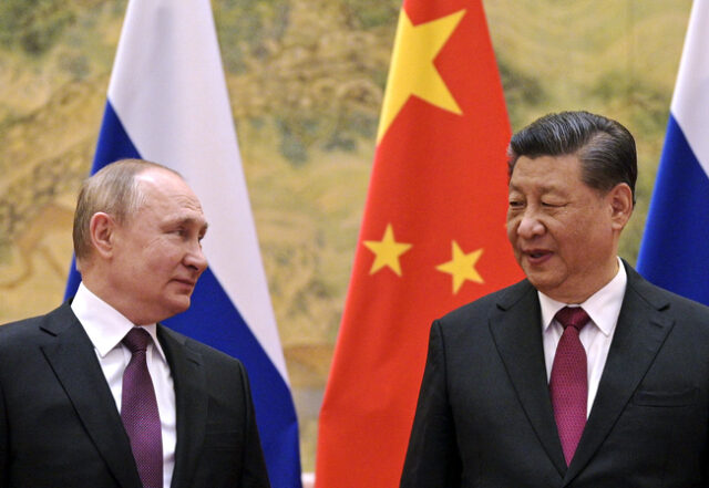 Си Дзинпин и Владимир Путин