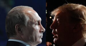 Владимир Путин и Доналд Тръмп, притеснени