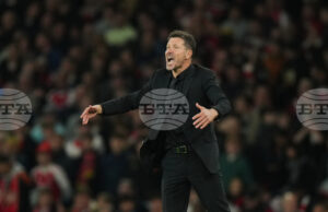 Наставникът на Атлетико Мадрид Диего Симеоне: "Трябва да оставим мача с Арсенал зад гърба си"