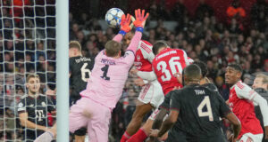 Арсенал нанесе първа загуба на Байерн Мюнхен през сезона