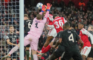 Арсенал нанесе първа загуба на Байерн Мюнхен през сезона