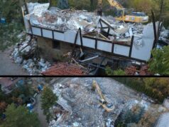 Багер бутна емблематичните сараи на Ахмед Доган в Бояна Багер бутна емблематичните сараи на Ахмед Доган в Бояна