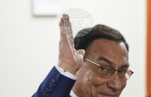 Бившият президент на Перу Мартин Вискара е осъден на 14 години затвор за корупция
