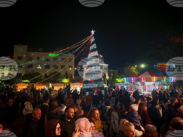 В Севлиево включиха празничното осветление на града и елхата, бе открит и коледен базар