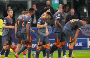 Лаутаро Мартинес посвети гола си срещу Кайрат в Шампионската лига на контузения Ашраф Хакими