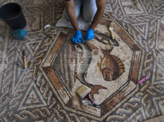 Подова мозайка от римската епоха с изображение на богиня на изобилието беше открита в Турция