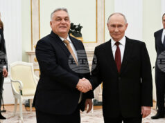 Путин лично изпрати унгарския премиер Орбан на излизане от Кремъл след среща, продължила близо четири часа