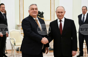 Путин лично изпрати унгарския премиер Орбан на излизане от Кремъл след среща, продължила близо четири часа