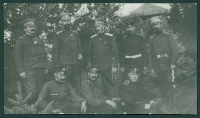 Симеон Радев, Димитър Калевич, Михаил Арнаудов, Александър Балабанов, Елин Пелин и др. Б.м. [1917] г.ЦДА, ф. 77К, оп. 4, а.е. 1656