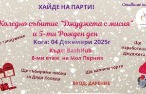 Социалното предприятие „Направено с любов“ ще отбележи петия си рожден ден с „Коледна джуджешка работилница“, заедно с младежите от ДЦВУ Социалното предприятие „Направено с любов“ ще отбележи петия си рожден ден с "Коледна джуджешка работилница", заедно с младежите от ДЦВУ