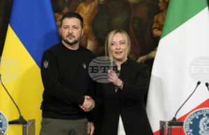 Джорджа Мелони обеща в телефонен разговор с Володимир Зеленски да изпрати хуманитарна помощ на Украйна